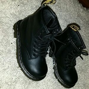 Dr Martens Toddlers Brooklee Black Boots